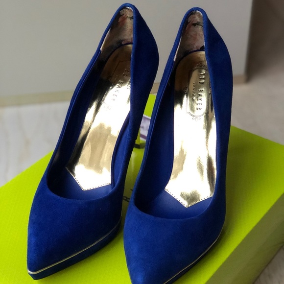 Ted Baker London Shoes - Ted Baker Blue Suede Pumps. Size 39